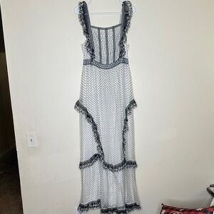 Max Studio Black and White Patterned Dress